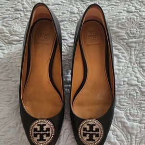 Tory Burch Black Leather Women's Shoes